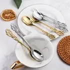 Coffee Spoon Ergonomic Comfortable Grip Salad Server Coffee Spoon Heat-resistant