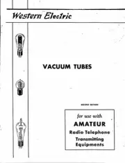 WESTERN ELECTRIC TUBES AMATEUR RADIO TELEPHONE TRANSMITTING EQUIPMENT 1933 PDF