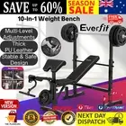 Everfit 10 In 1 Weight Bench Adjustable Home Gym Station Bench Press 330KG AU
