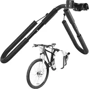 EZONEDEAL Surfboard Bike Rack Wakeboard Bicycle Adjustable Surfing Carrier Mount, Bike Surf Rack, Quick Release, Fits Shortboards, Longboard, Boogie Boards, Snowboards, Zikepa Surf Rack-Black
