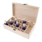 25 Grids Wooden Essential Oils Storage Box Organizer for 15ml/ 100ml Oils