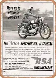 METAL SIGN - 1966 BSA Spitfire Mk II Special Move Up to Ultimate Power