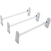 VEVOR Van Roof Ladder Rack, 3 Bars Alloy Steel Roof Racks, 750 LBS Capacity Rain-Gutter Roof Rack, Adjustable Length 40.2" to 74.8", Van Ladder Rack C
