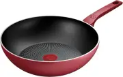 Tefal Daily Expert Red Non-Stick Wok, 28cm, Aluminium, Thermo Signal Technology