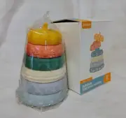 Stacking Baby Teether Toy - Sensory Silicone Pumpkin