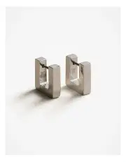 [Trenery] Myra Huggie Earrings in Silver