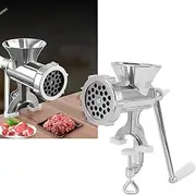 Heavy Duty Manual Meat Grinder Aluminum Alloy Hand Meat Grinder Sausage Filler with Cutting Blade Manual Meat Mixer Accessories and Attachments