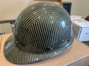 Carbon Fiber Half Brim Hard Hat Brand New Yellow Carbon Twill OSHA And ANSI Appr
