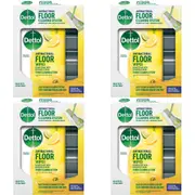 DETTOL FLOOR CLEANING SYSTEM X1 MOP SYSTEM PK25 EXTRA LARGE CITRUS FLOOR WIPE x4