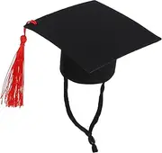 WOONEKY Hamster Graduation Cap Adjustable Chinchilla Hat with Tassel for Pet Graduation Birthdays and Family Lightweight Safe Material