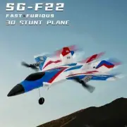 2.4G 3D/6D Stunt Airplane F22 RC Airplane Toys Fixed Wing Toys Drone Easy Flying