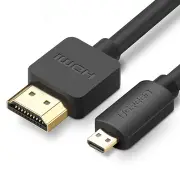 HD127 Micro HDMI to HDMI Cable 4K Male-Male HDMI Cable for Phone Tablet HDTV Camera PC