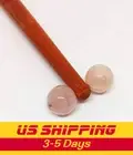 Rose Quartz Stone Ice Roller Face Massage Stick Lifting Facial Thailand 5.5"