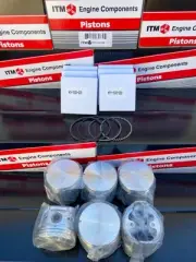 Engine Piston Kit ITM RY6134-030 fits Datsun Nissan 280z 280zx L28 Flat Top 0.75