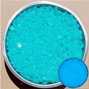 0.39 inch Small Luminous Stone, 500 Pieces Oval-Shaped Pebble,Can be Used as Part of Safety Signage to Enhance Visibility at Night or in Low Light environments.(Light Blue)