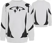 [Generic] Pullover Knitted Sweaters for Women, Knitted Sweater - Crew Neck Outerwear | Fashion Long Sleeve Pullover Sweatshirts for Women and Teenage Girls, White, XL