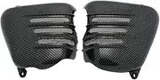 Battery Cover Motorcycle Left & Right Side Fairing Battery Cover fit For TRIUMPH 2001-2015 BONNEVILLE T100 SE ACE Thruxton 900 SCRAMBLER Motorcycle Battery Cover(Carbon Black)