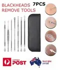 7 Pcs Set Blackhead Extractor Tool Remover Pimple Blemish Comedone Kit