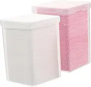 FOYTOKI 2 Boxes Eyelash Extension Cleaner Wipes Lint Nail Wipes for Easy Nail Polish Removal for Home or Salon Use