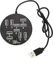 ETHZZLE 10-Port USB Hub Hub USB USB to Multiple Ports Laptop USB Expander