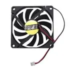 80mm 2 Pin Connector Cooling Fan Low Pressure for PC Computer Case CPU2474