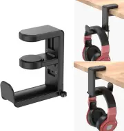 EURPMASK Rotating Headphone Stand - PC Gaming Headset Holder, Adjustable Clamp-O