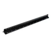 Architectural Ruler 30 cm Aluminum Triangular Ruler Various Scales 1:20,6474