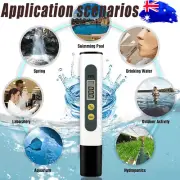 TDS Meter Aquarium Water Monitor Pool Hydroponics PH Meter Tester Pen Digital KC