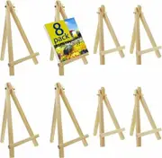8 Pack 24cm Wood Easels Tripod Painting Easels for Art Crafts,Portable Canvas Holders