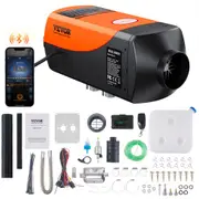 VEVOR Bluetooth App Control Diesel Air Heater, 12V 2KW Diesel Heater with Automatic Altitude Adjustment, Remote Control and LCD, Diesel Parking Heater