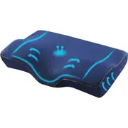 Memory Foam Pillow Neck Contour Rebound Support - Blue