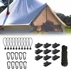 Outdoor 31PCS For pool Cover Kit Includes Locking Clips and Elastic Cords