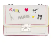 KARL LAGERFELD WOMEN BAGS CORINNE MED SHOULDER LH4HC8CU WHT