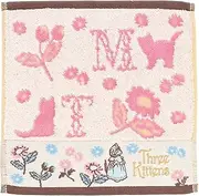 マルシン(Marushin) Marushin 5605013500 Handkerchief, Peter Rabbit Royal Kittens, Organic Cotton, Antibacterial and Odor Resistant, Embroidered,