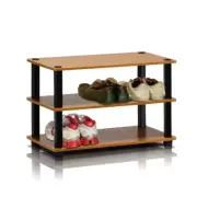 15 inch Shoe Rack 3-Tier Open Shelf Storage Organizer Display Unit Multipurpose