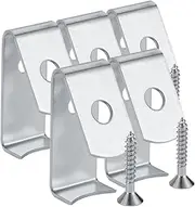 Abaodam 5pcs Heavy Duty Metal Planter Hangers Stylish Iron Flower Pot Clips with Screws for Wall Mounting for Outdoor Garden Patio and Balcony Use Space Efficient Design