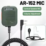 Tactical Remote Speaker Mic K Plug 2 Pin For AR-152 Walkie Talkie Two Way Radio