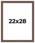 22x28 Frame Brown Barnwood Picture Frame Photo Frame UV Acrylic, Acid Free