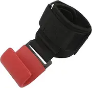 QANYEGN Powerlifting Wrist Strap Hooks, Professional Weightlifting Wrist Strap Hooks, Heavy Duty Weightlifting Wrist Grip Strap for Gym Workouts(Red)