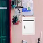 Wall Mounted Mailbox Suggestion Box with Lock for Yard Outside Newspapers