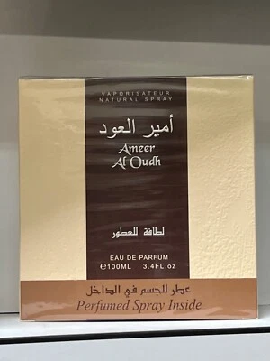 Lattafa Ameer Al Oudh 3.4oz (100 ML) Edp Spray Unisex NEW IN BOX SEALED
