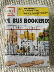 Home Depot Kids Workshop Kit Wooden School Bus Bookends W/Pin Aug. 2021-Sealed