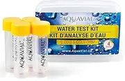 AquaVial | Water Test Kit | Detect E.Coli & Coliform | Use in Drinking Water, Wells, Pools, Hot Tubs or During Travels (4-Pack)
