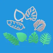 Palm Tree Turtle Silicone Leaf Fondant Mould Cake Sugarcraft Chocolate Decorating Baking Mold A