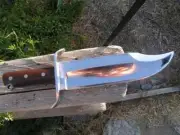 Custom Handmade Knife Full Tang D2 Steel Survival Bowie Knife Wood Handle Campin