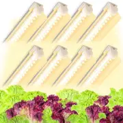 (Pack of 8) LED Grow Lights, 2FT T8 Grow Lights, 192W(8×24W) Full Spectrum Gr...