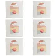 6x LVD Trivet Travel Life 3 Decorative Ornament Home/Office Decor 20cm Square