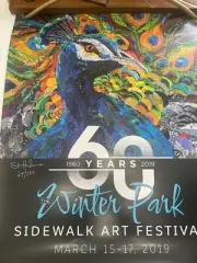 4 Winter Park Florida Sidewalk ART Festival Posters ARTIST SIGNED & NUMBERED
