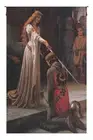 Medieval Wall Hanging Tapestry - Accolade by E. Blair Leighton, Belgian Art