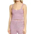 AFRM Silas Sweater-Knit Bustier Crop Top Size Small